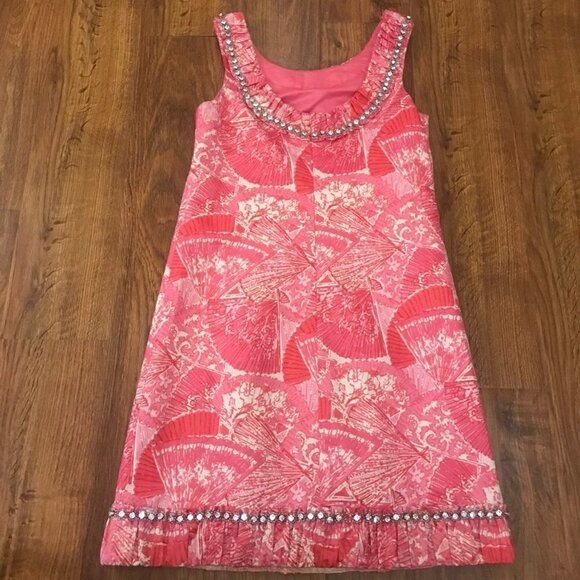 Lilly Pulitzer rhinestone trim shift Dress - Picture 4 of 6